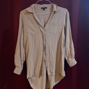 Salmon color long sleeve button down